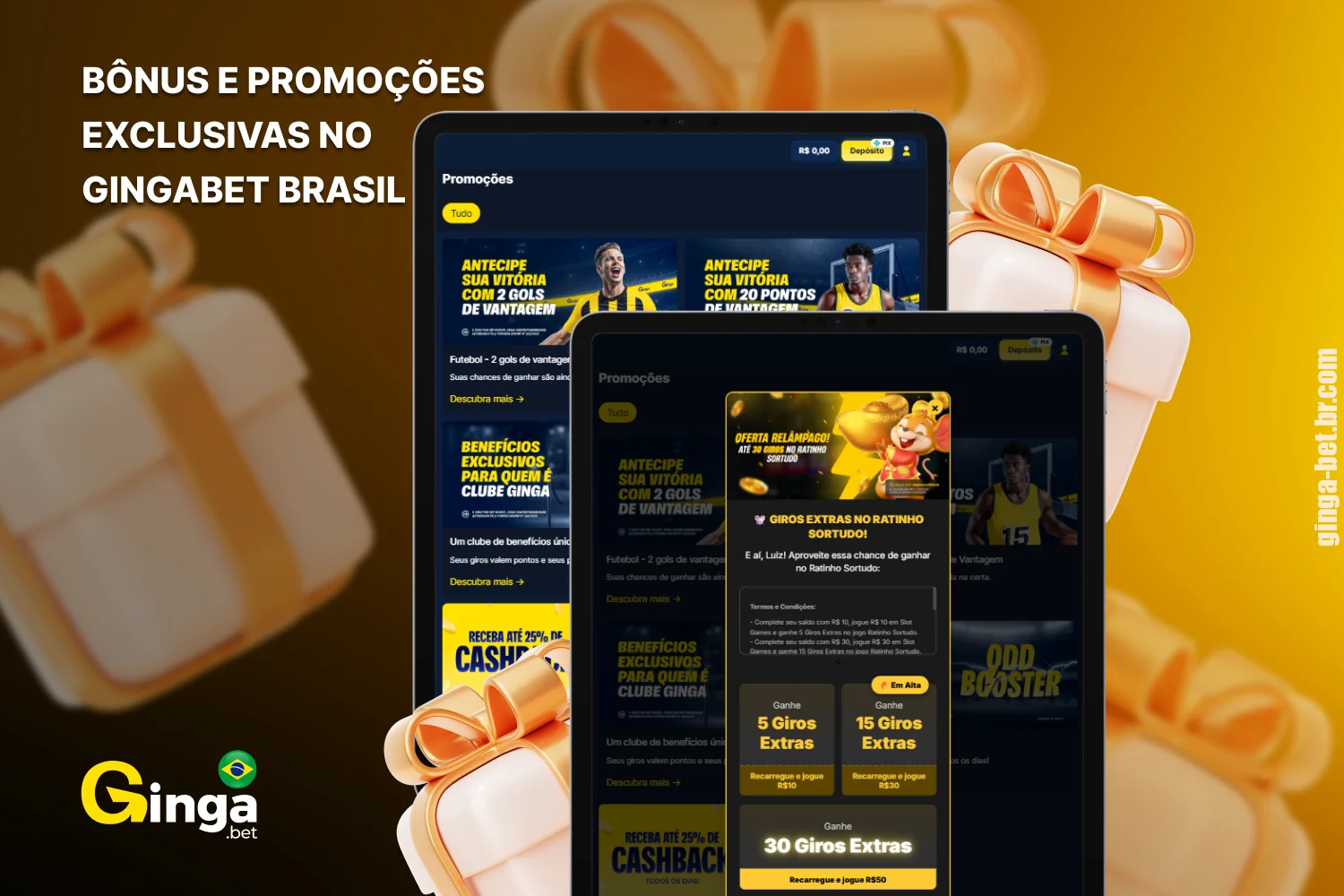 O site Gingabet Brasil oferece promoções diferenciadas para apostas esportivas e jogos de cassino