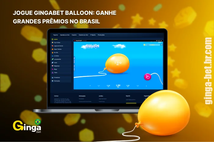 Balloon Gingabet é um emocionante jogo de ação ao estilo crash, popular nos casinos online do Brasil